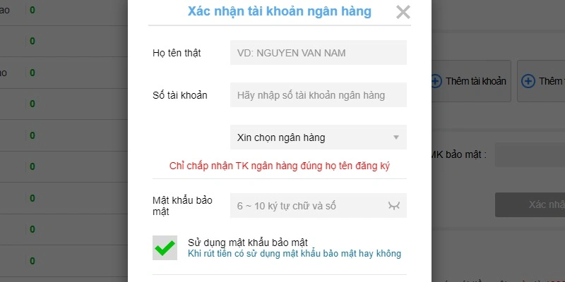 Thêm ngân hàng nhập tiền đến Kubet